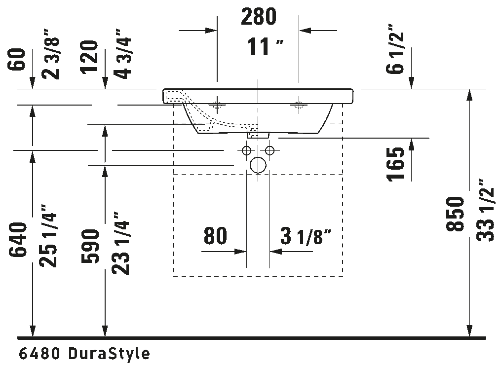 Wall Mounted Sink, 232065