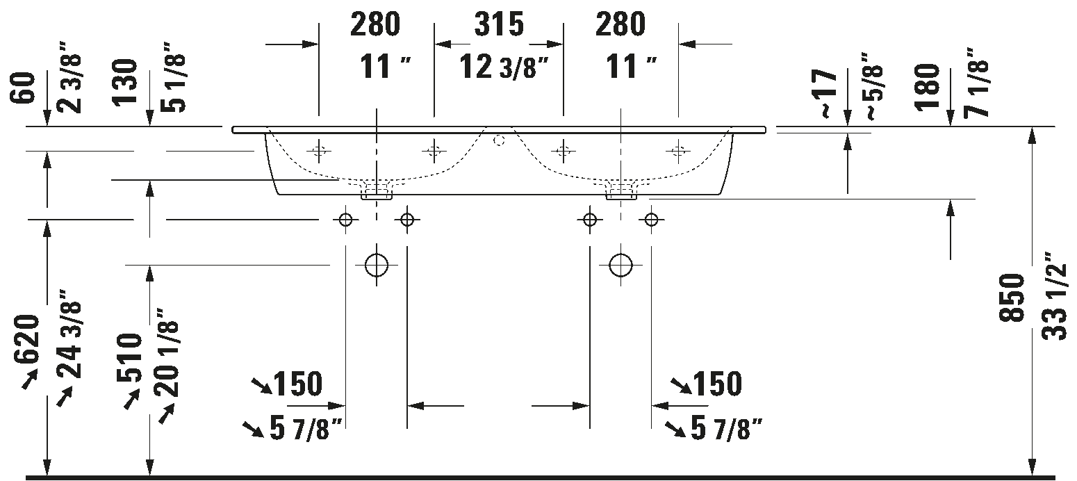 Wall Mounted Sink, 233613
