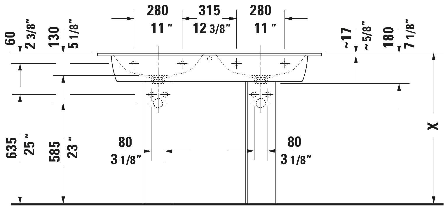 Wall Mounted Sink, 233613