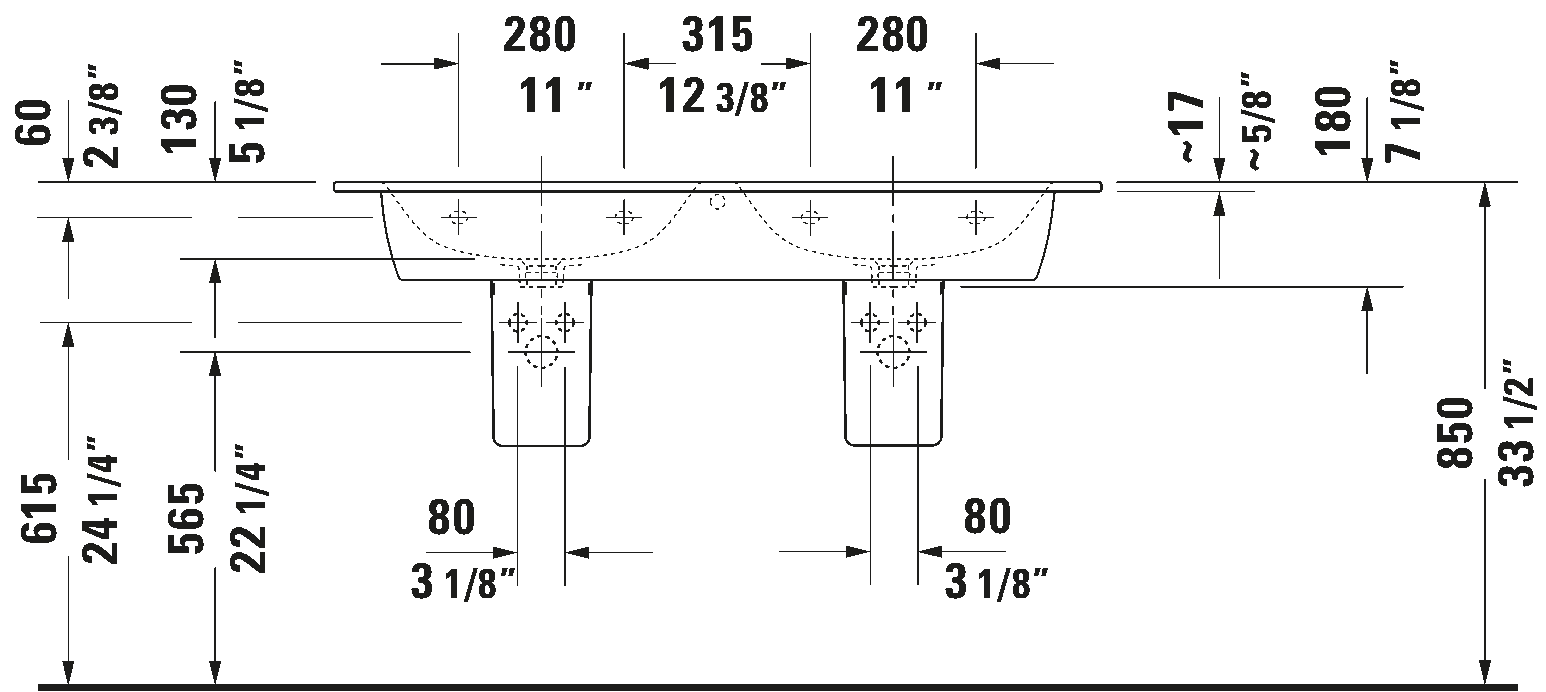 Wall Mounted Sink, 233613