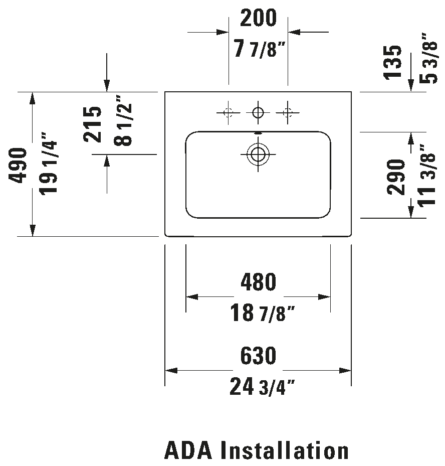 Wall Mounted Sink, 233663