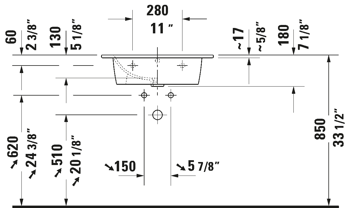 Wall Mounted Sink, 233663