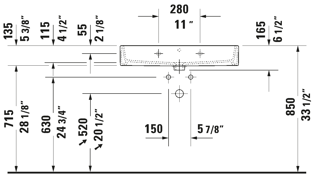 Wall Mounted Sink, 235080