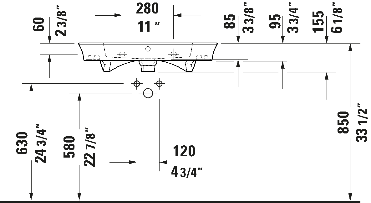 Wall Mounted Sink, 236375