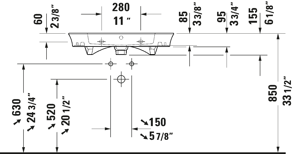 Wall Mounted Sink, 236375