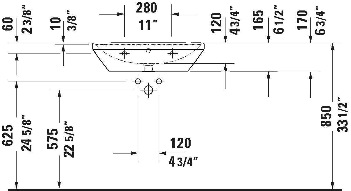 Wall Mounted Sink, 236665