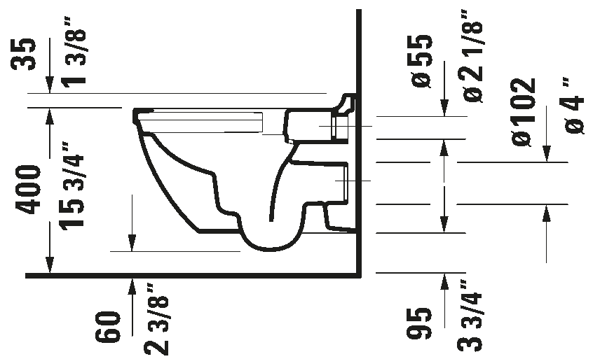 Wall Mounted Toilet, 252709
