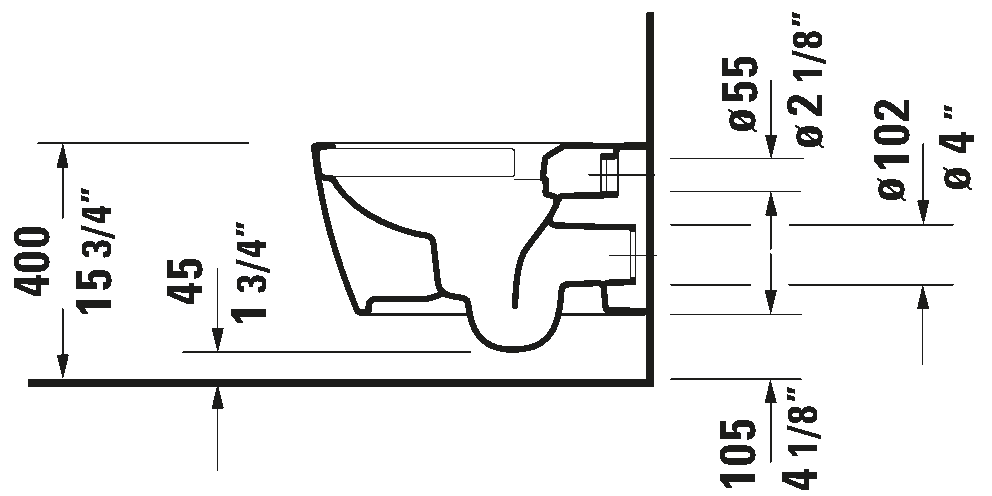 Wall Mounted Toilet, 252909