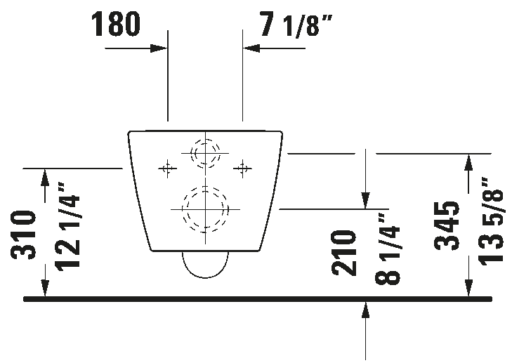 Wall Mounted Toilet, 252909