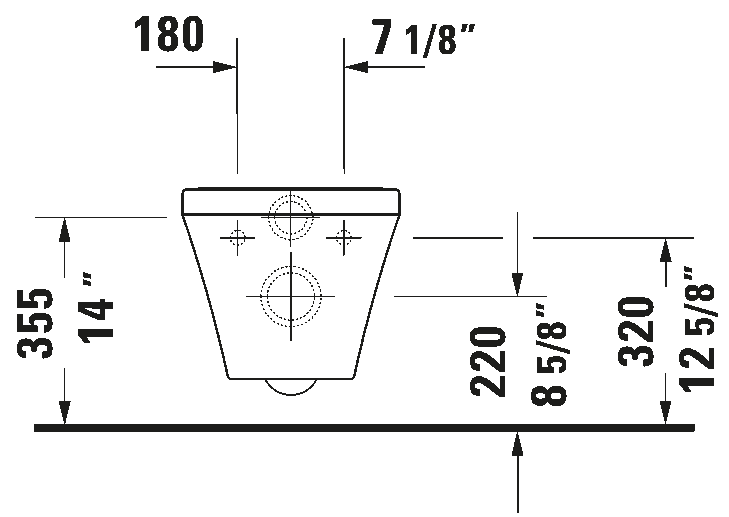 Wall Mounted Toilet, 253709