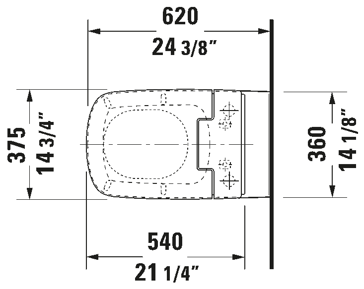 Shower toilet seat, 611200