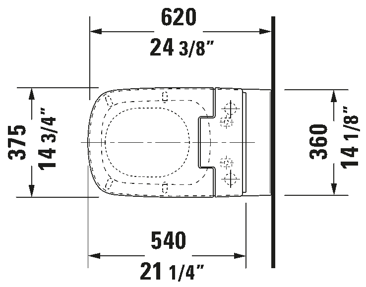 Shower toilet seat, 611200
