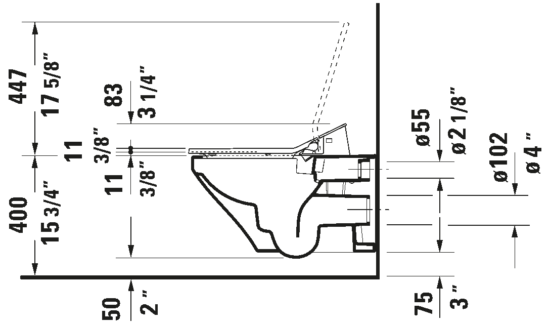 Shower toilet seat, 611200