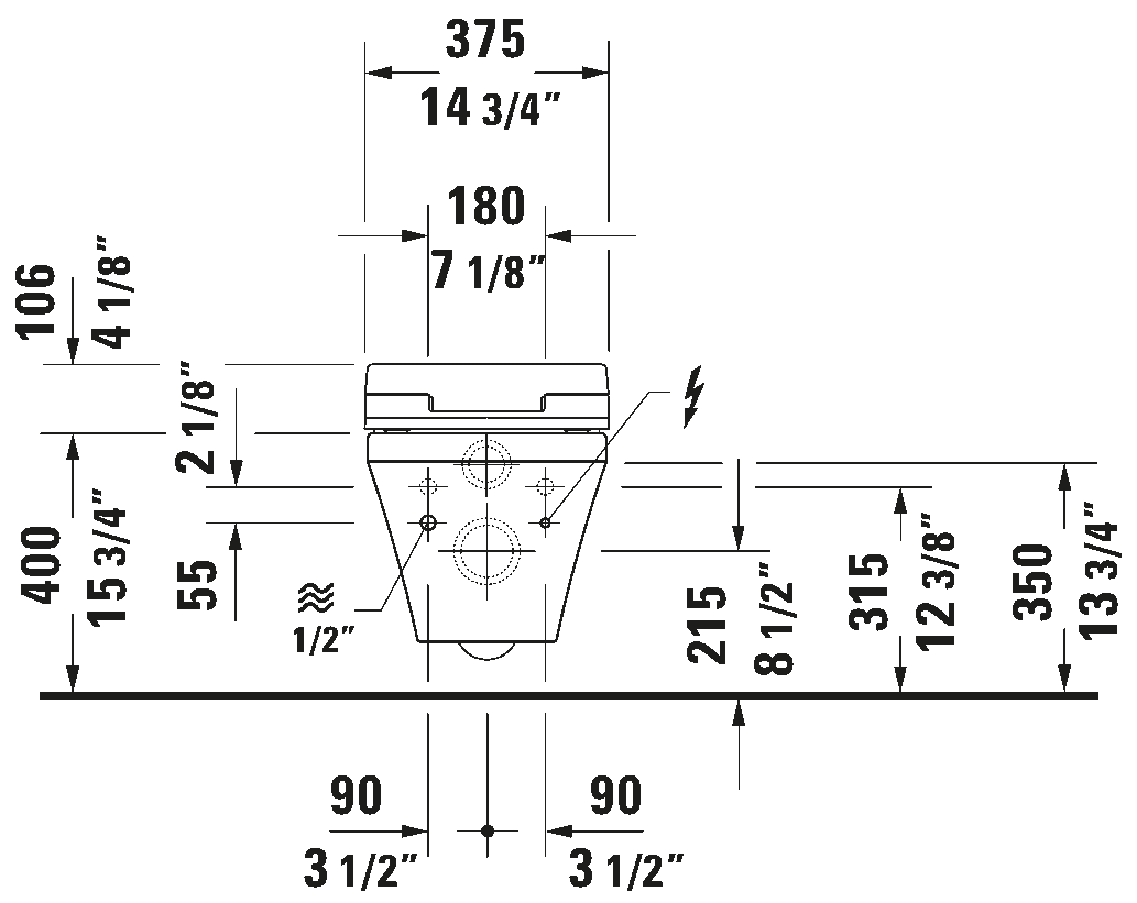 Shower toilet seat, 611200