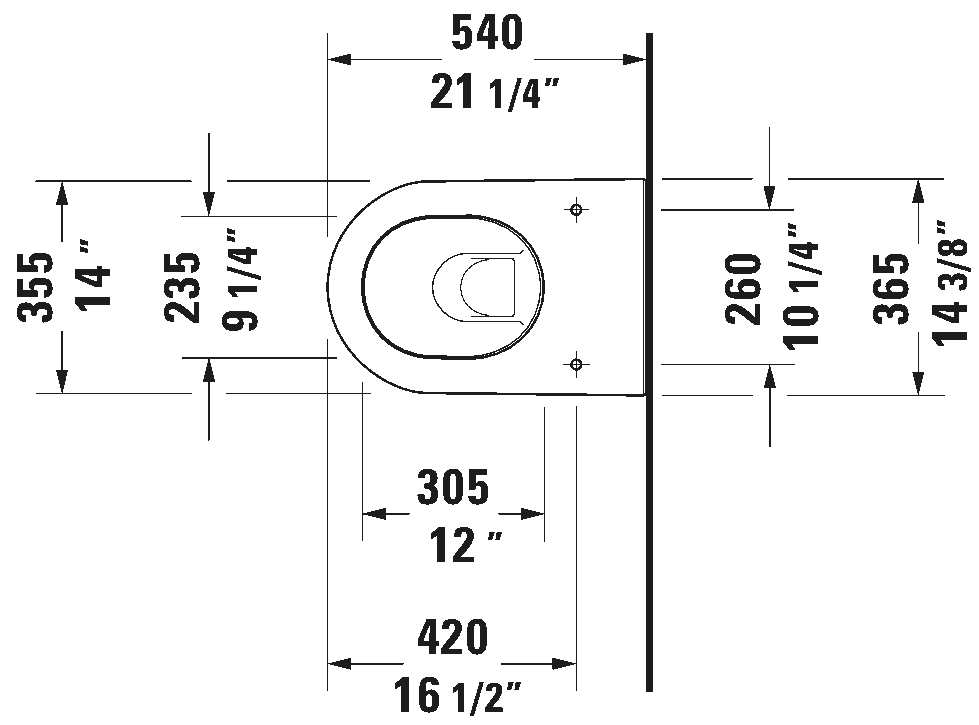 Wall Mounted Toilet, 254509