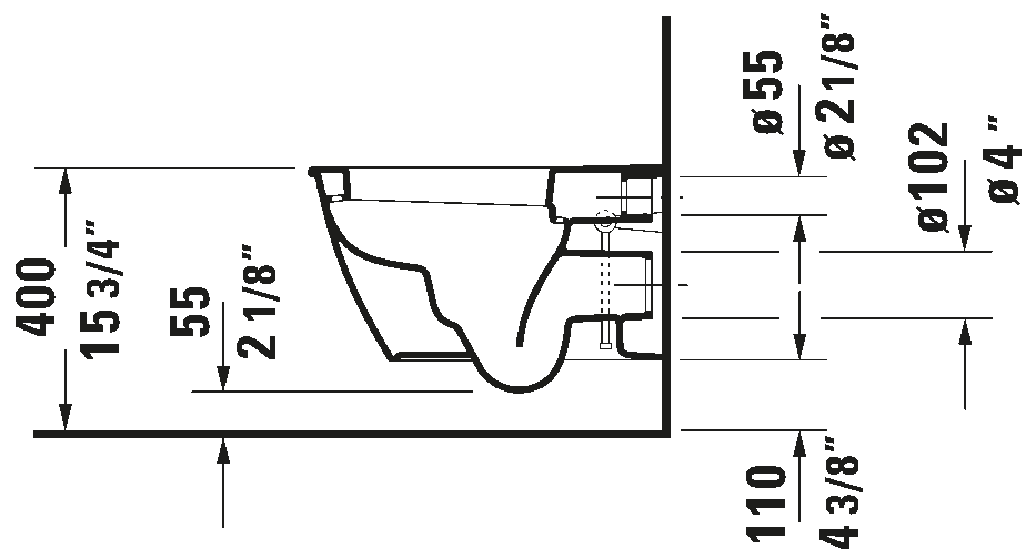 Wall Mounted Toilet, 254509