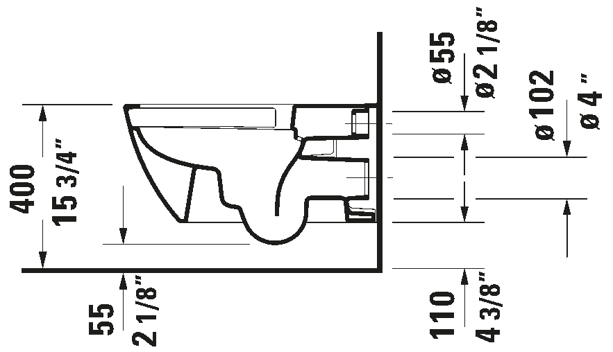 Wall Mounted Toilet, 255009