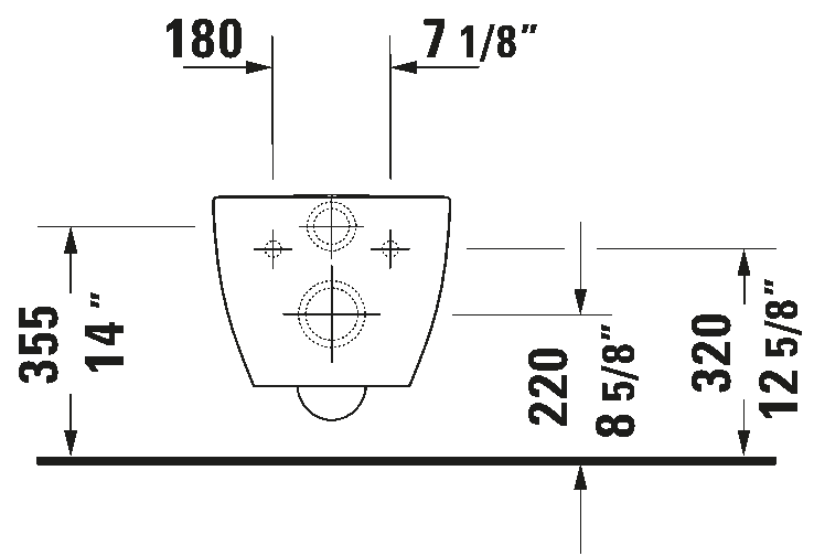 Wall Mounted Toilet, 255009