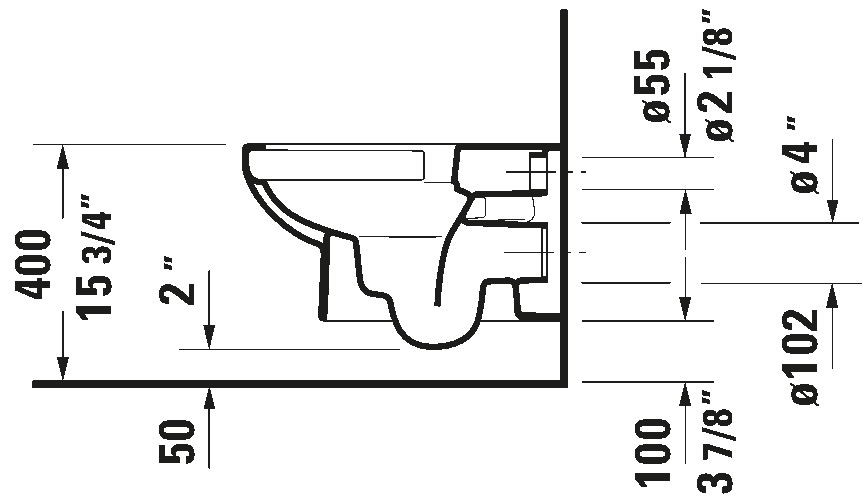Wall Mounted Toilet, 256209