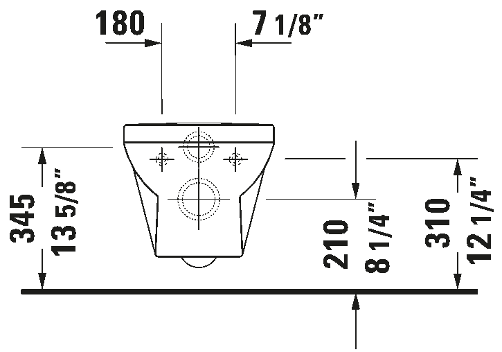Wall Mounted Toilet, 256209