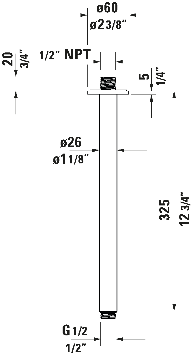Shower Arm, UV0670024