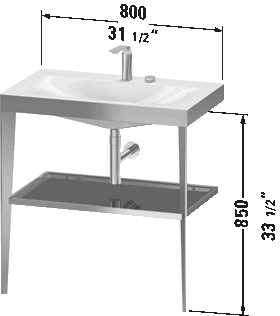 c-bonded Console Sink, XV4715 N/O