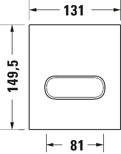 Mechanical actuator plate for urinal A1, WD5004