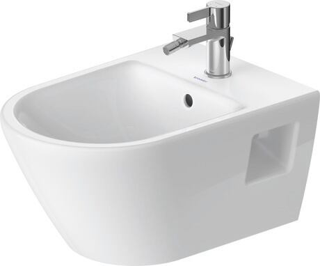 Wall-mounted bidet, 2295150000 White High Gloss, Number of faucet holes per wash area: 1