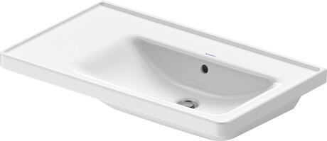 Washbasin, 2370800060 White High Gloss, Rectangular, Number of washing areas: 1 Right