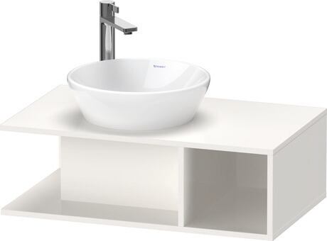 Console vanity unit wall-mounted, DE491802222 White High Gloss, Decor