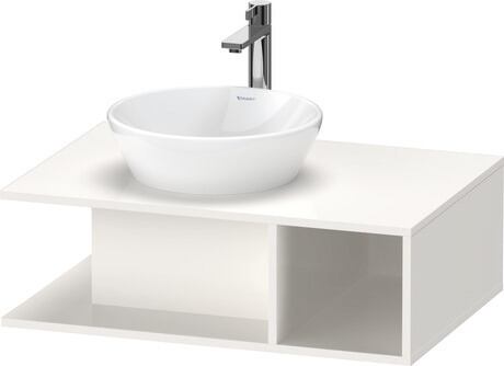 Console vanity unit wall-mounted, DE492802222 White High Gloss, Decor