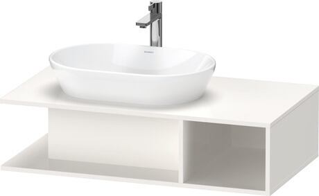 Console vanity unit wall-mounted, DE492902222 White High Gloss, Decor