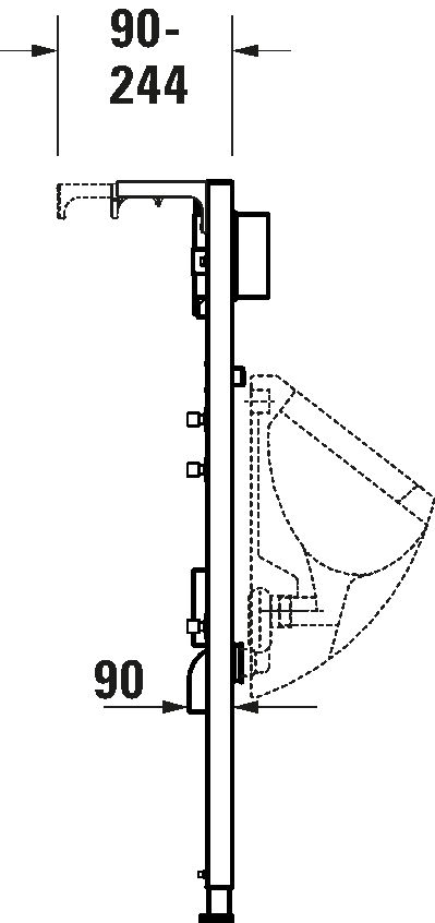 Installation element for urinal, WD3004