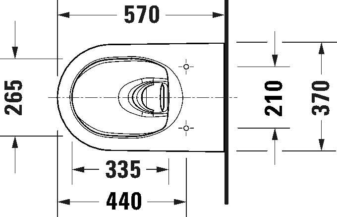 Toilet set wall-mounted, 457909