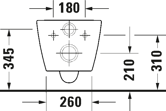 Toilet set wall-mounted, 457909