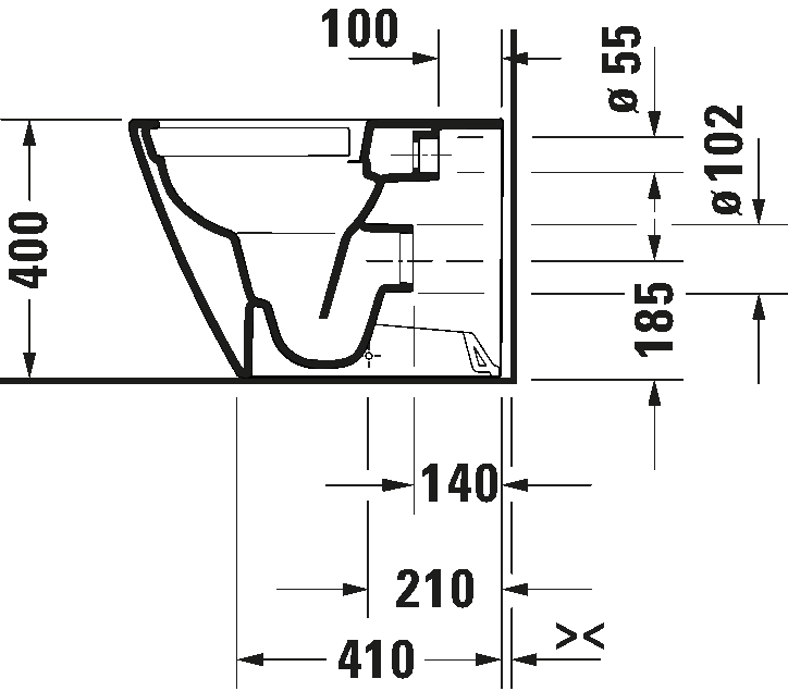 Floorstanding toilet, 200309