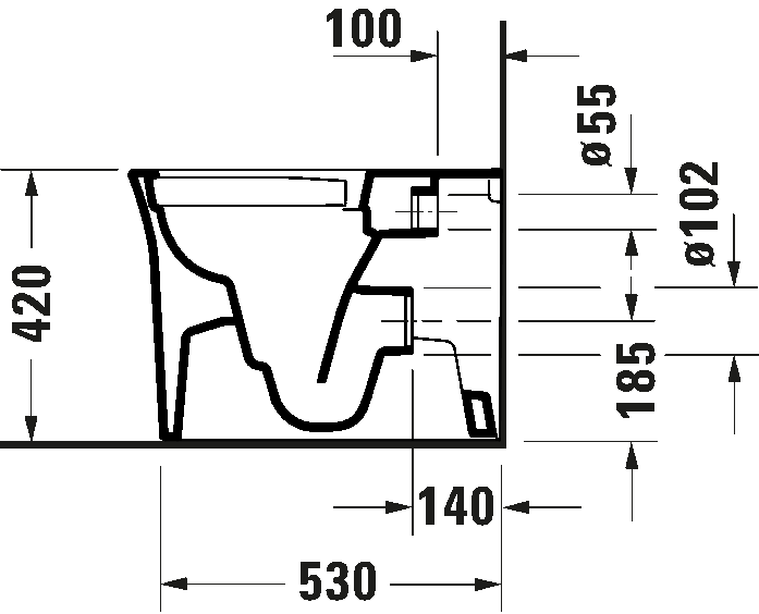 Floorstanding toilet, 200109