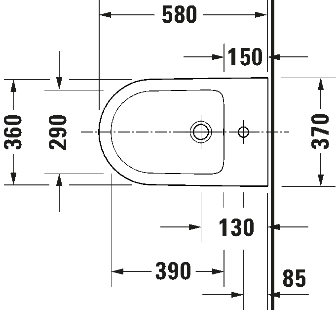 Floorstanding bidet, 229510