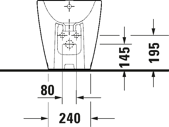 Floorstanding bidet, 229510