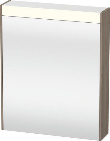 Mirror cabinet, BR7101L35350000 Oak terra, Hinge position: Left, Socket: Integrated, Number of sockets: 1, plug socket type: F, Energy efficiency class D