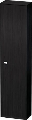 Tall cabinet, BR1320R1016 Hinge position: Right, Black oak Matt, Decor, Handle Chrome