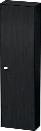 Tall cabinet, BR1321R1016 Hinge position: Right, Black oak Matt, Decor, Handle Chrome