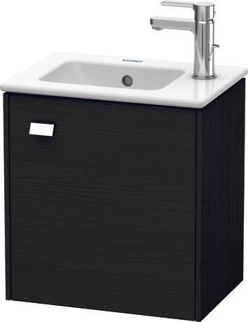 Vanity unit wall-mounted, BR4000R1016 Black oak Matt, Decor, Handle Chrome