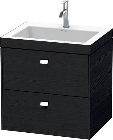 c-bonded set wall-mounted, BR4605O1016 Black oak Matt, Decor, Handle Chrome