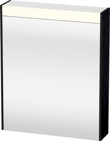 Mirror cabinet, BR7101L16160000 Black oak, Hinge position: Left, Socket: Integrated, Number of sockets: 1, plug socket type: F, Energy efficiency class D