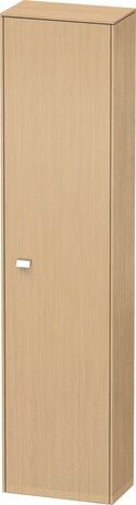 Tall cabinet, BR1320R1030 Hinge position: Right, Natural oak Matt, Decor, Handle Chrome