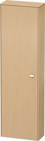 Tall cabinet, BR1321L1030 Hinge position: Left, Natural oak Matt, Decor, Handle Chrome