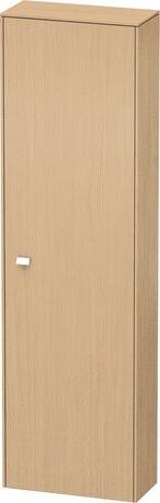 Tall cabinet, BR1321R1030 Hinge position: Right, Natural oak Matt, Decor, Handle Chrome