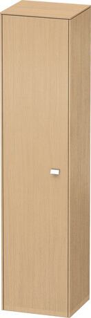 Tall cabinet, BR1330L1030 Hinge position: Left, Natural oak Matt, Decor, Handle Chrome