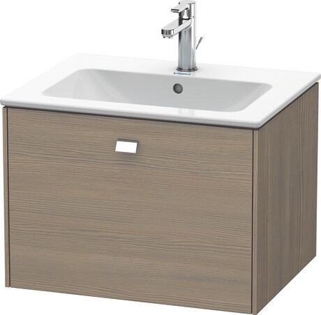 Vanity unit wall-mounted, BR400101035 Oak terra Matt, Decor, Handle Chrome